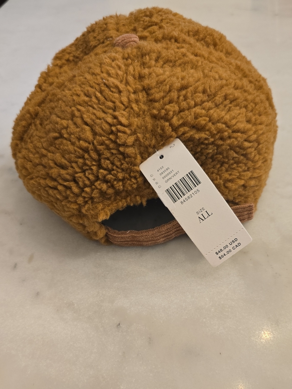 NWT Anthropologie Teddy Sherpa Corduroy Cap - Picture 3 of 7
